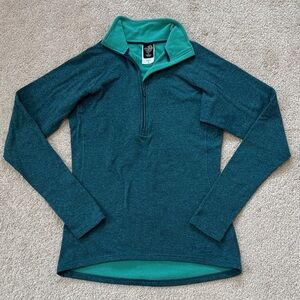 Patagonia 1/2 Zip Capilene Base Layer Long Sleeve Top Teal SzM